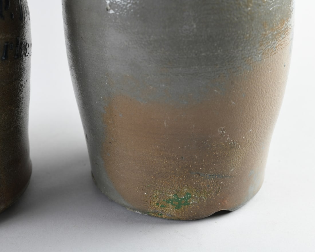 Two A.P. Donaghho Stoneware Canning Jars - 10