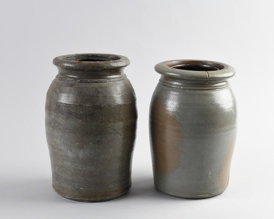Two A.P. Donaghho Stoneware Canning Jars - 11