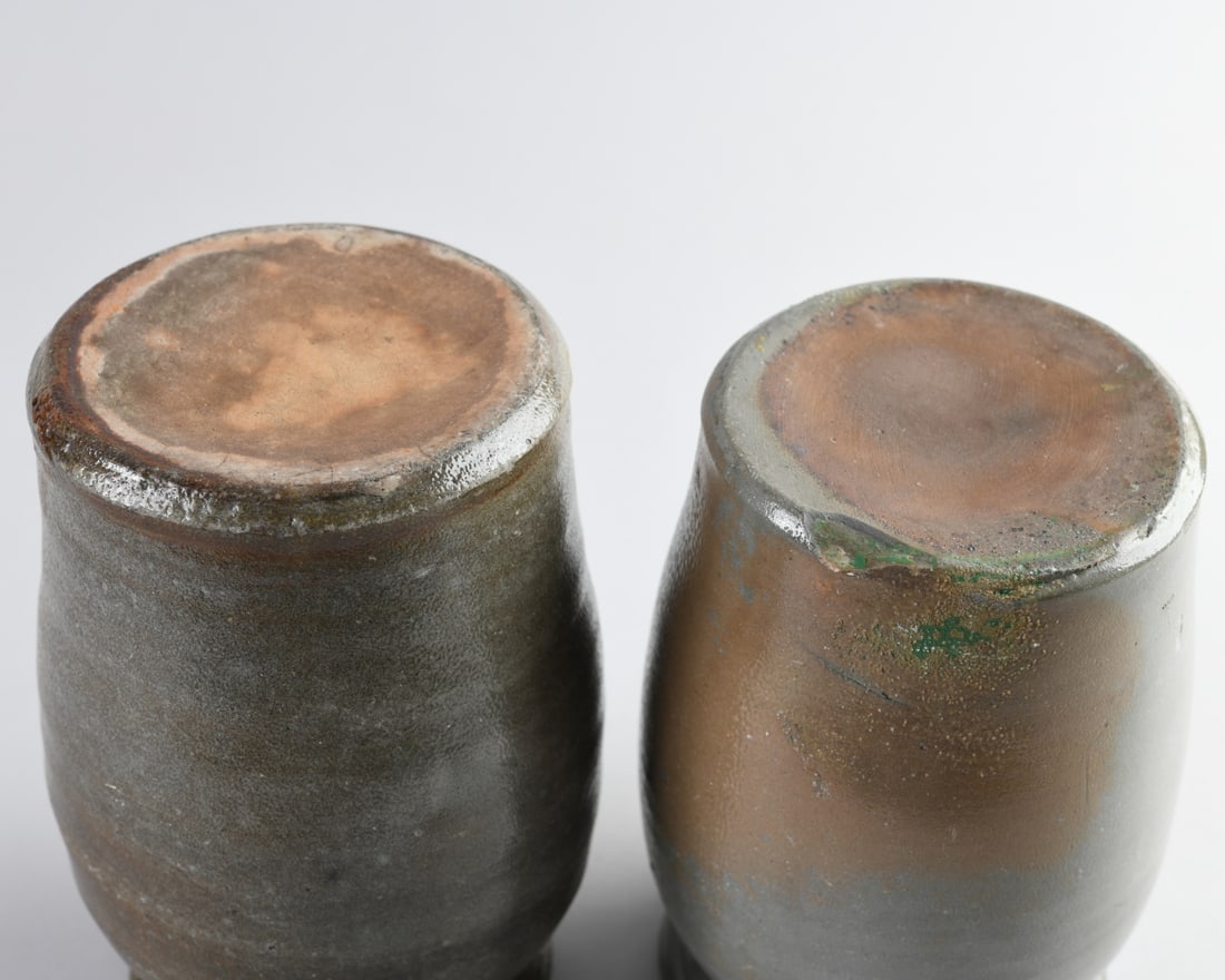 Two A.P. Donaghho Stoneware Canning Jars - 2