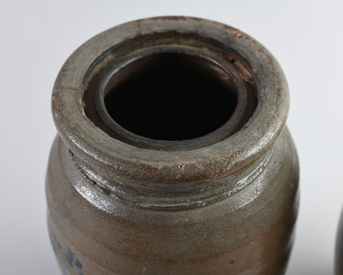 Two A.P. Donaghho Stoneware Canning Jars - 5