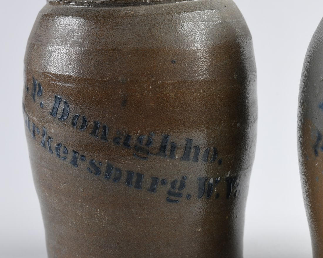 Two A.P. Donaghho Stoneware Canning Jars - 7