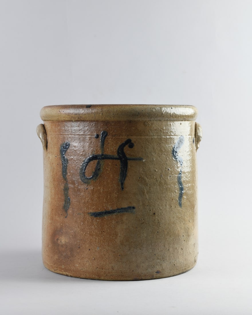 19th C. Stoneware Crock (1 of 8)