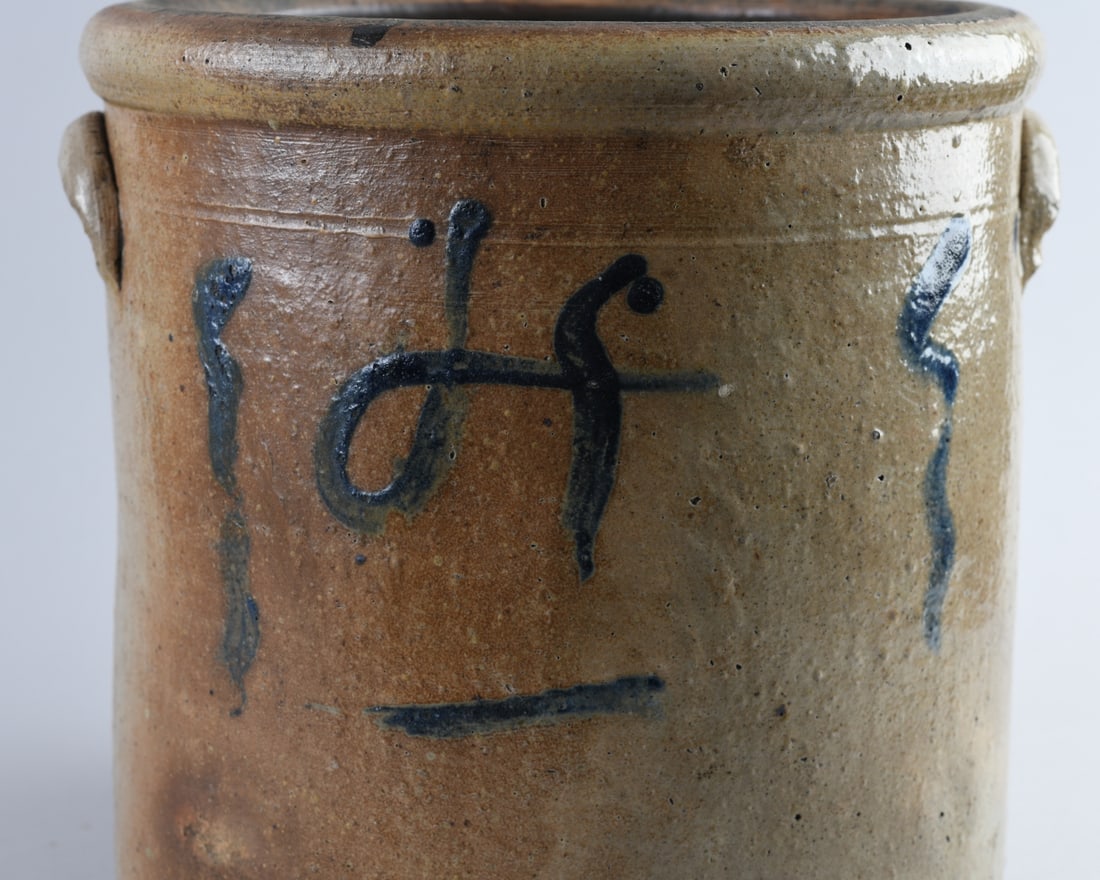 19th C. Stoneware Crock - 2