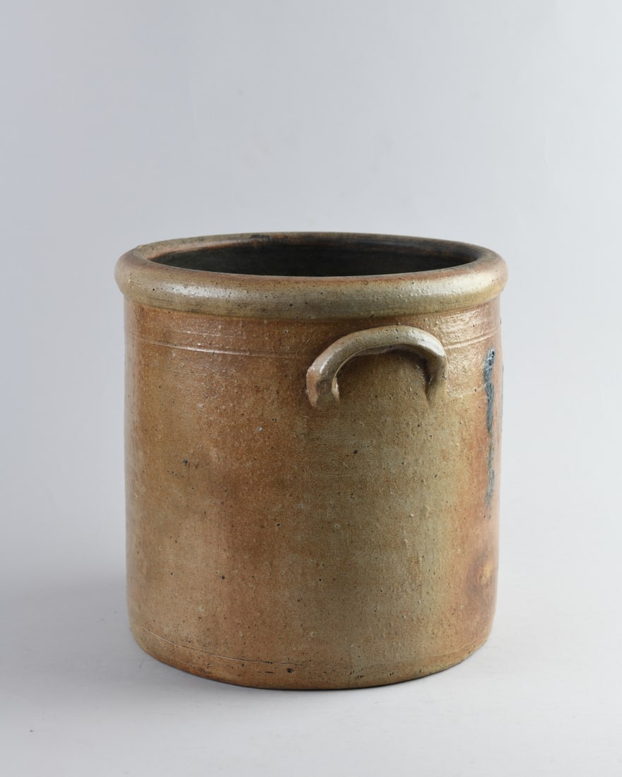 19th C. Stoneware Crock - 5