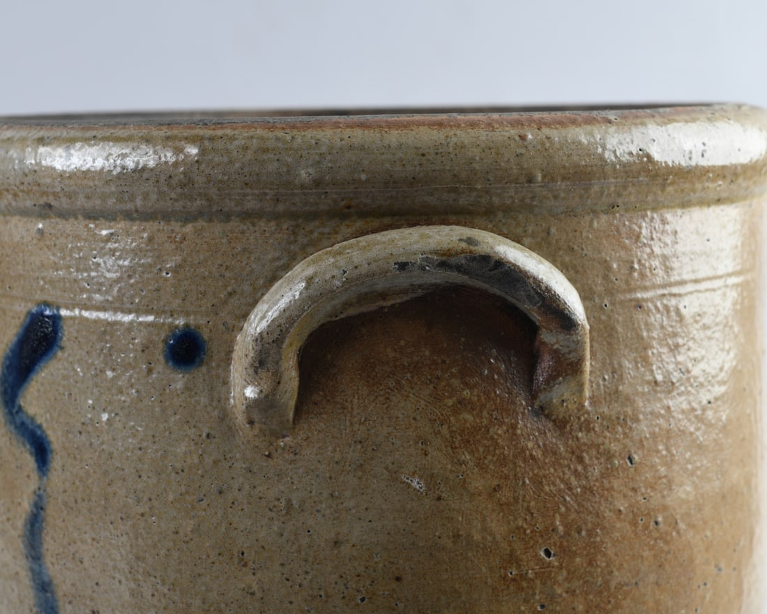 19th C. Stoneware Crock - 7