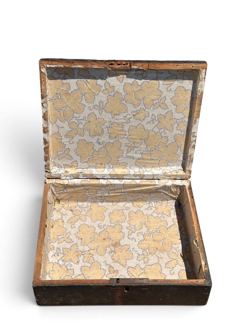 19th C. Folk Art Painted Document Box - 6