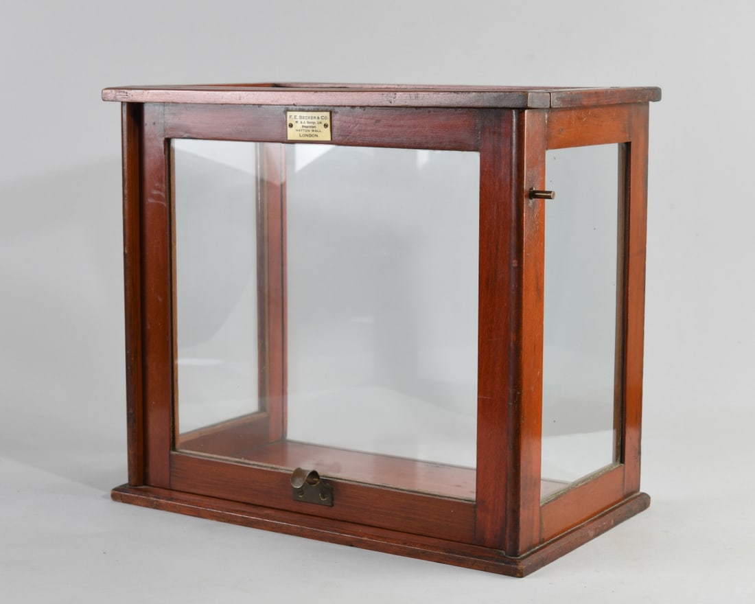 F. E. Becker Mahogany Display Case - 2