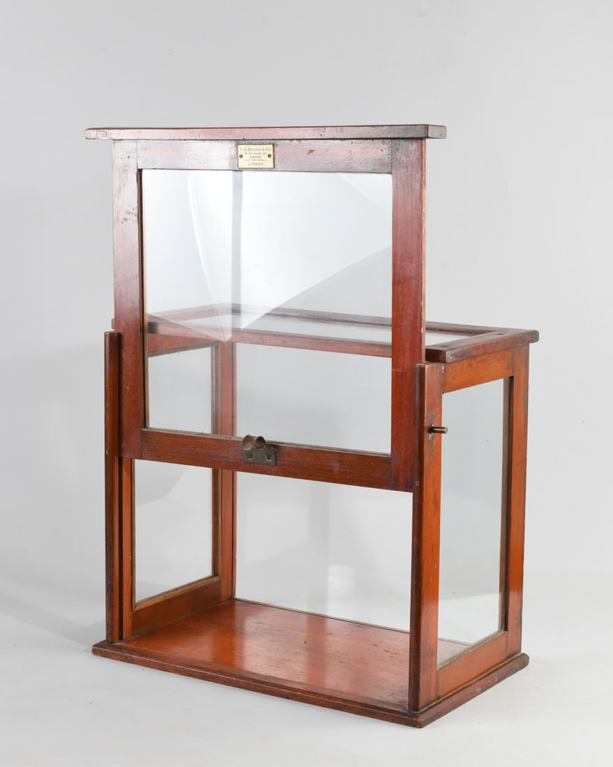 F. E. Becker Mahogany Display Case - 4