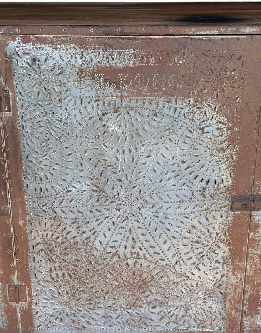 Punched Tin & Pine Pie Safe - 2
