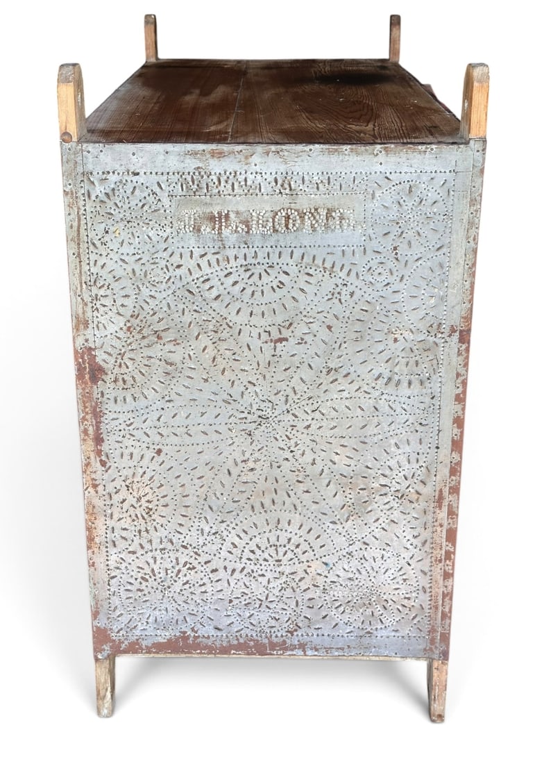 Punched Tin & Pine Pie Safe - 7