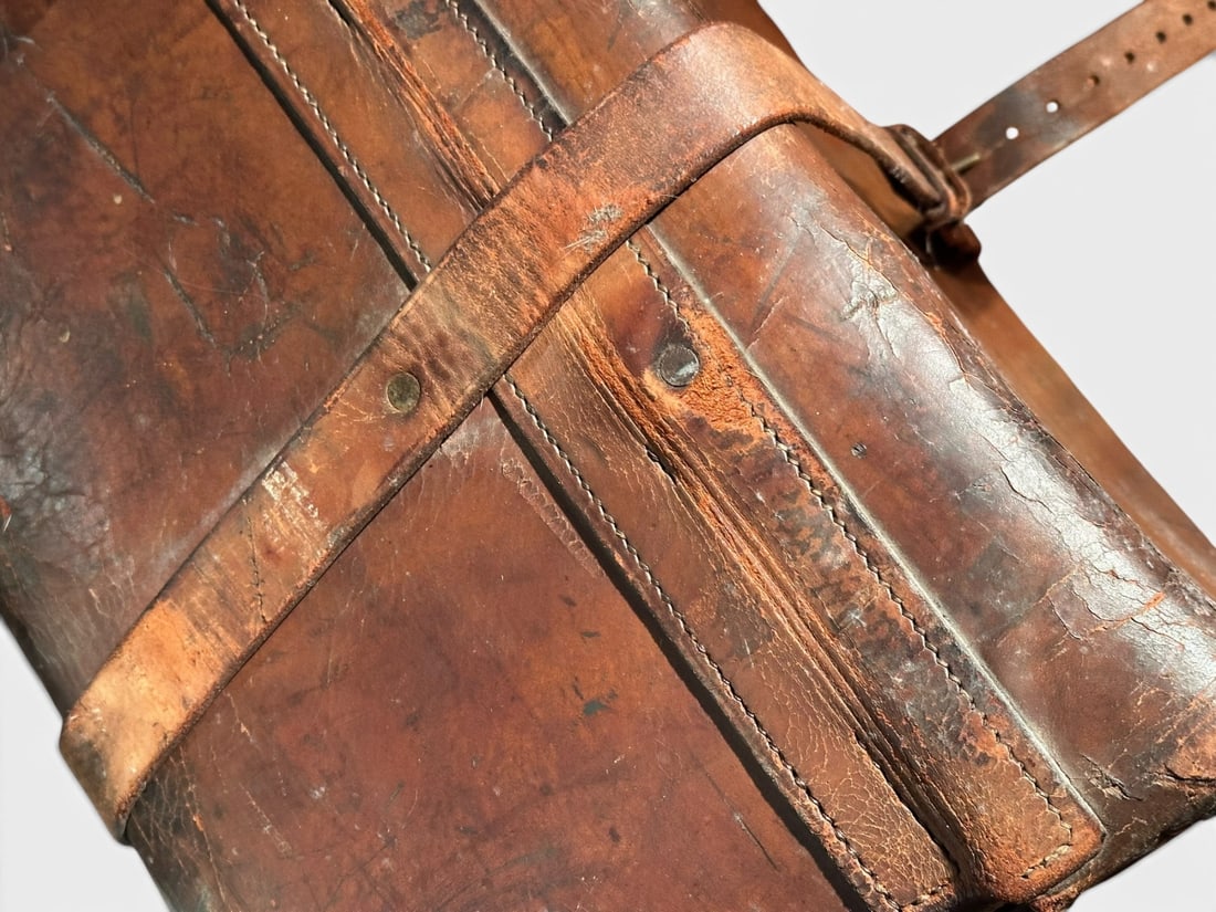 Vintage Leather Suitcase - 4