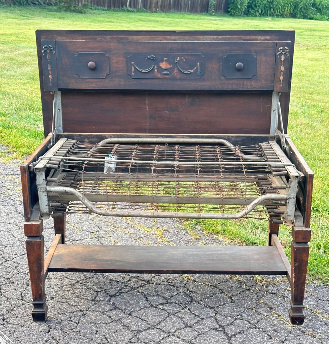 Antique Convertible Folding Bed - 4