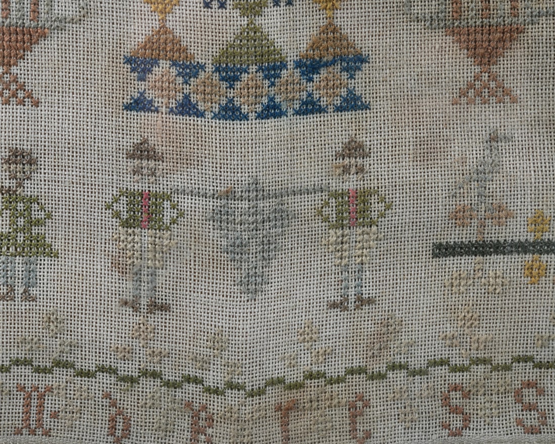 19th C. Flemish Needlework Sampler - 3