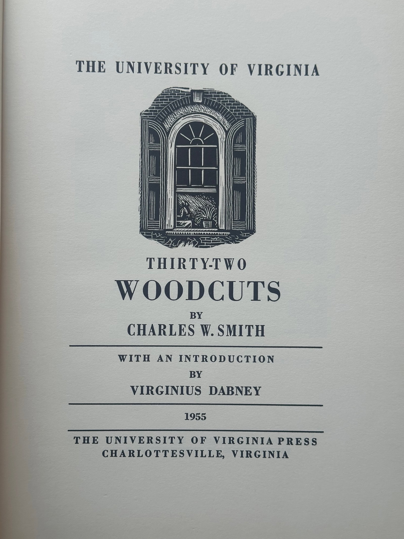 Charles W. Smith UVA Woodcuts Book (1 of 10)