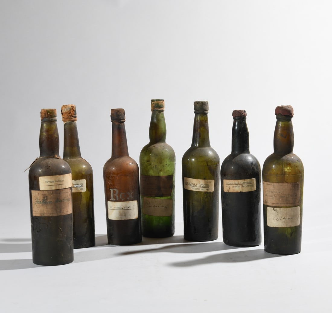 Seven Antique Madeira Wine Bottles (1 of 8)