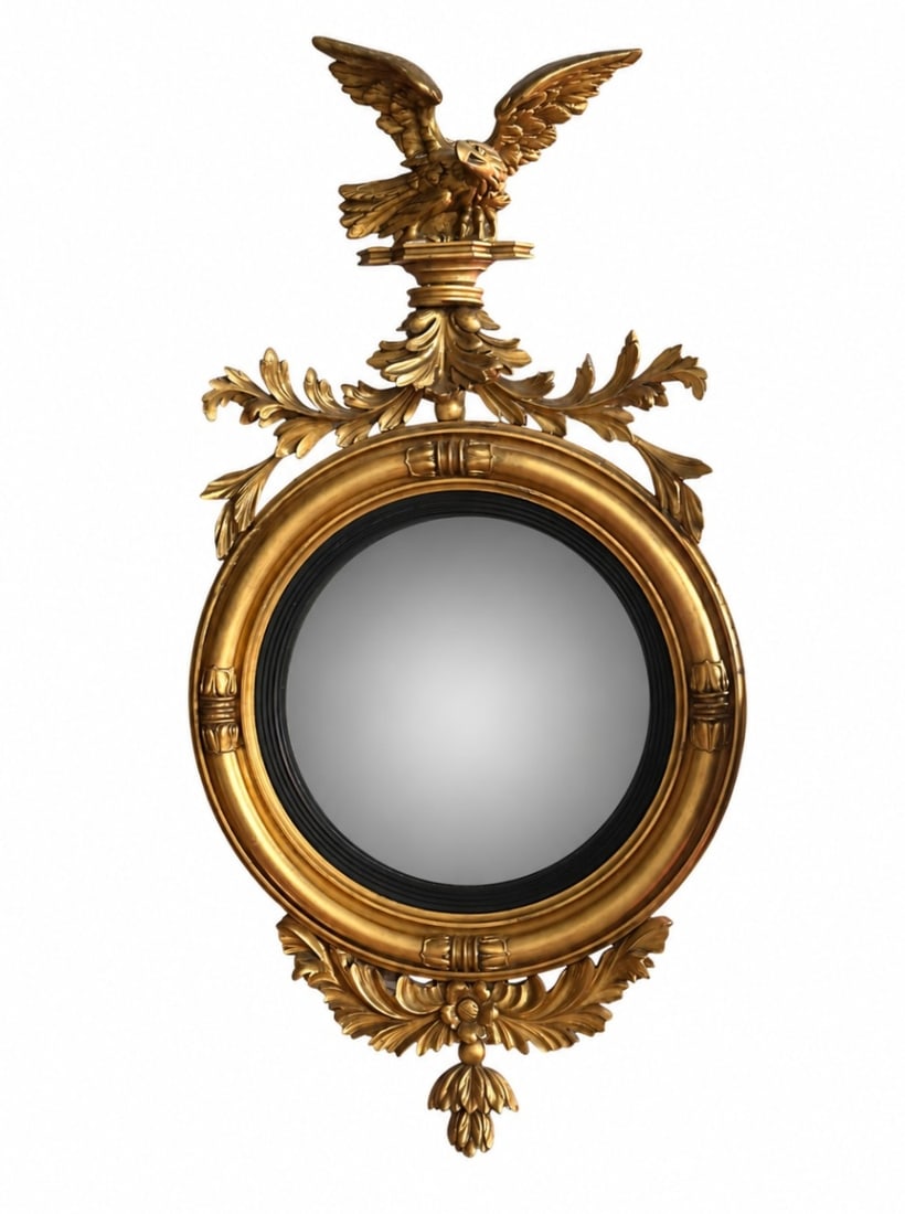 Federal Style Giltwood Eagle Mirror (1 of 6)