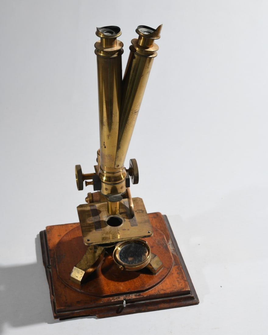 Victorian Brass Microscope, Charles Collins - 3