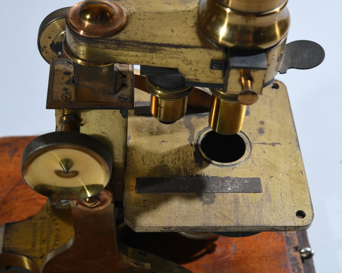 Victorian Brass Microscope, Charles Collins - 9