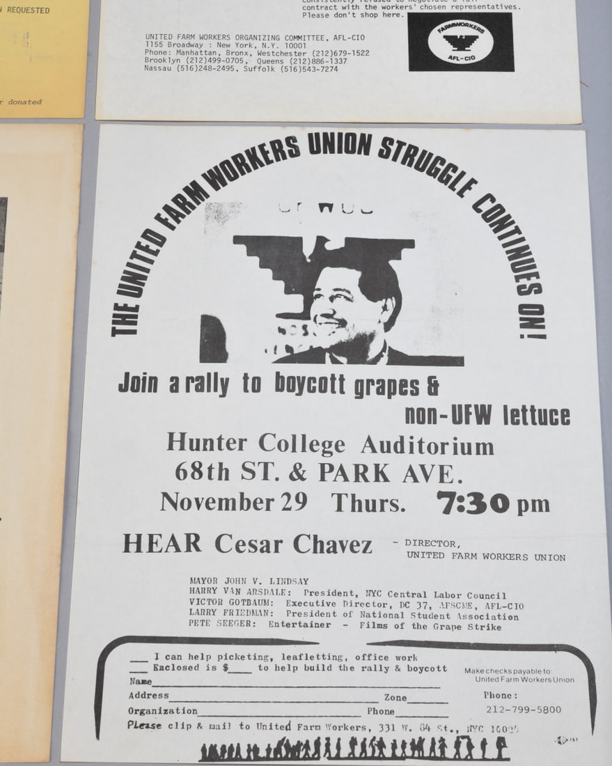 Cesar Chavez Ephemera Grouping - 11