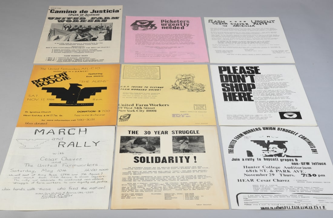 Cesar Chavez Ephemera Grouping (1 of 11)