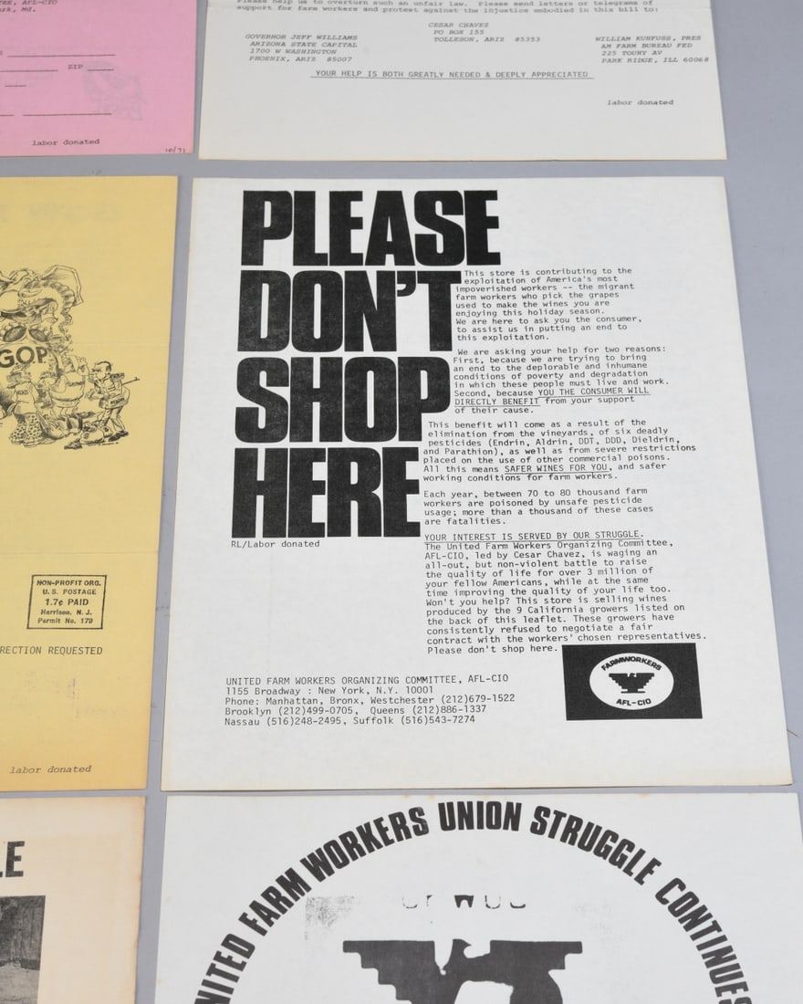 Cesar Chavez Ephemera Grouping - 2