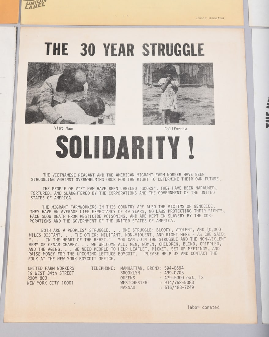 Cesar Chavez Ephemera Grouping - 8