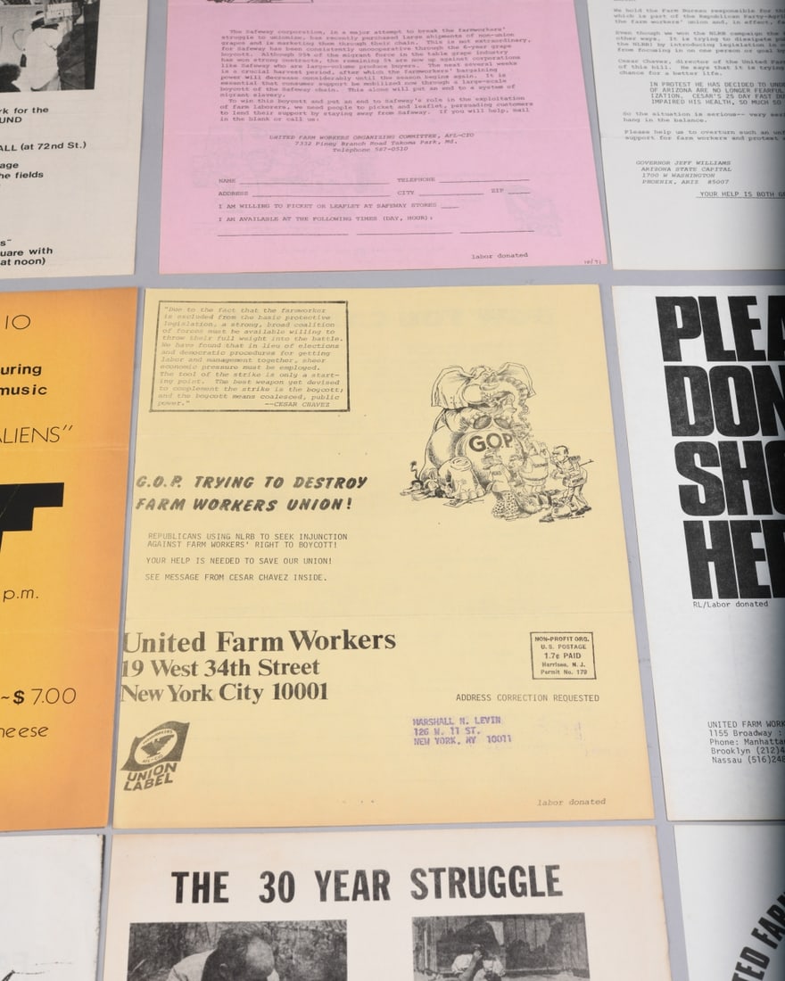 Cesar Chavez Ephemera Grouping - 9