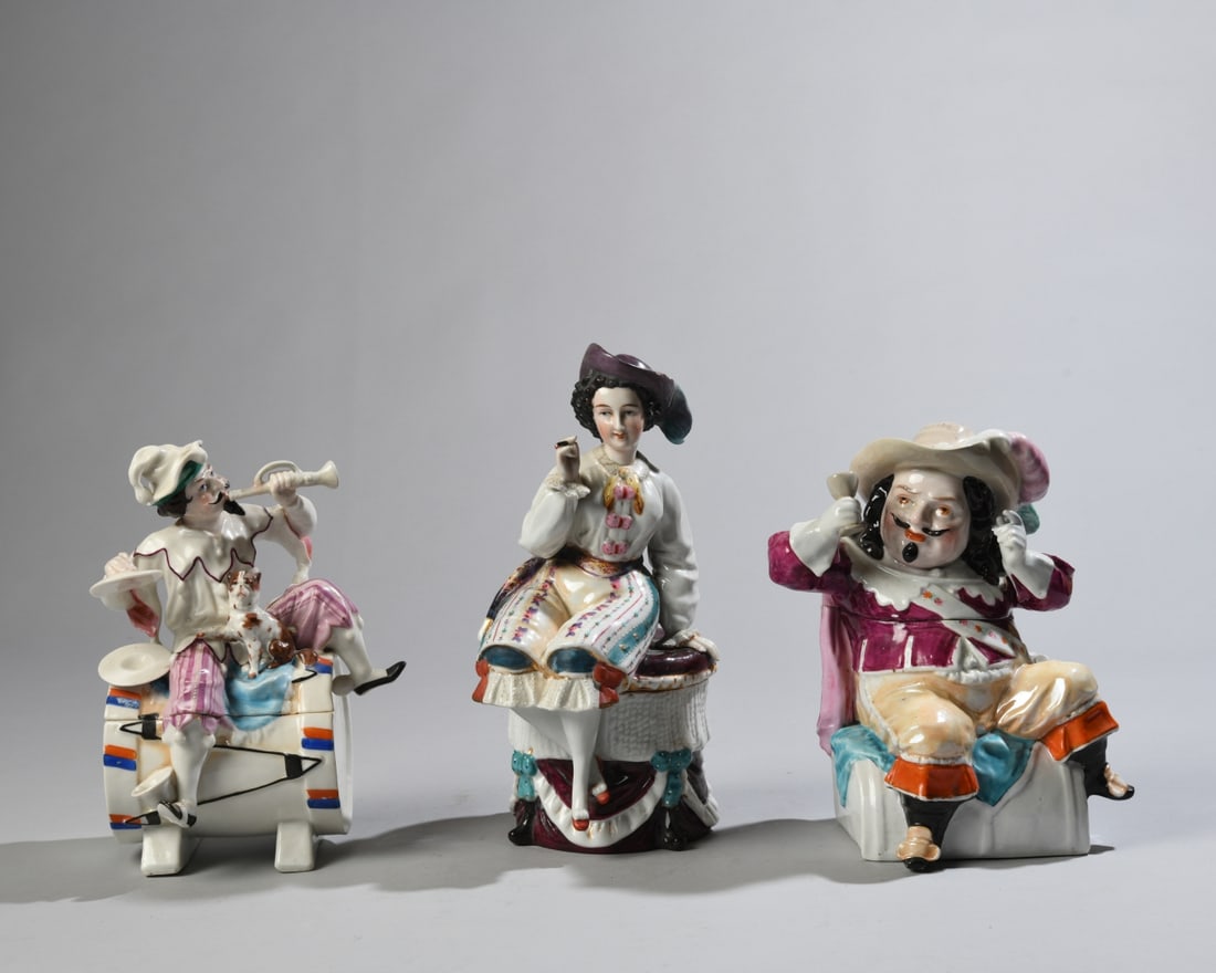 Three Continental Figural Tobacco Jars (1 of 9)