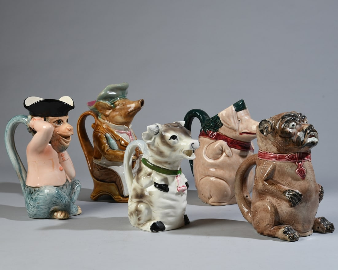 Five Continental Character Jugs - 13