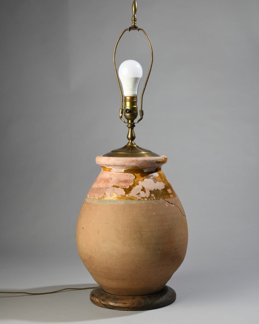 Glazed Earthenware Table Lamp (1 of 8)