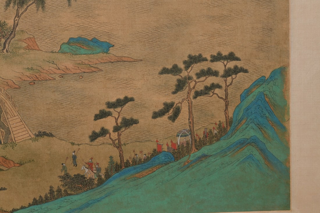 Chinese Landscape Hanging Scroll - 7