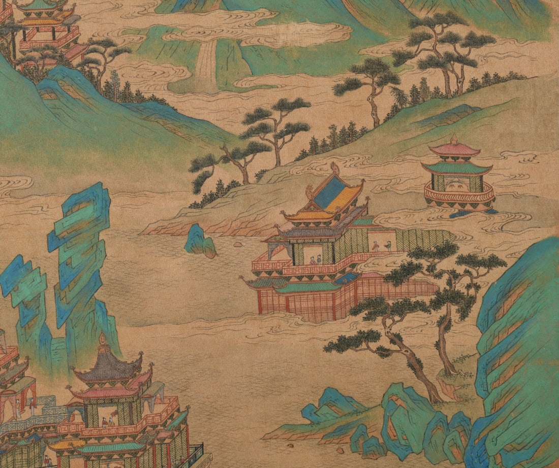 Chinese Landscape Hanging Scroll - 9