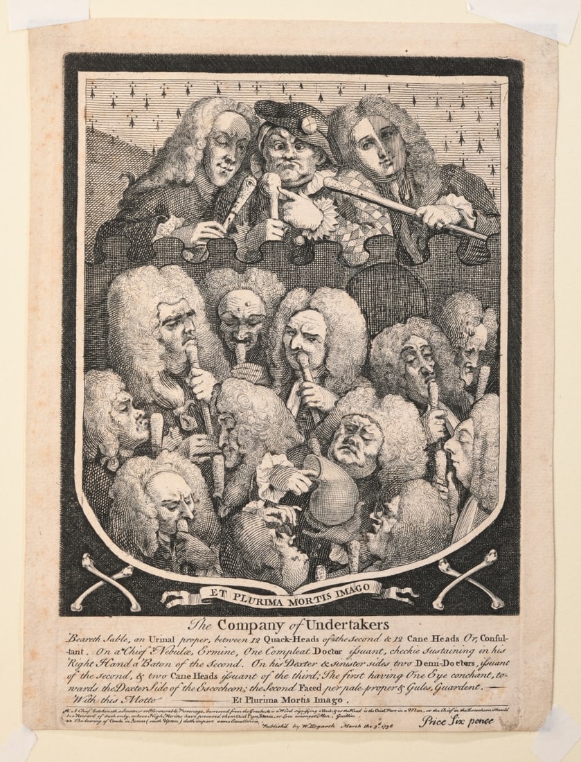 William Hogarth, The Company of Undertakers (1 of 5)
