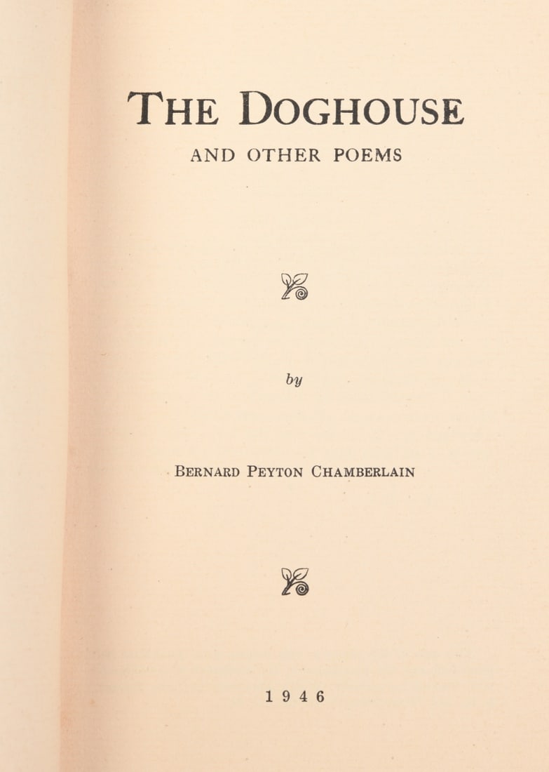 Bernard Peyton Chamberlain Signed 1st Edition - 3
