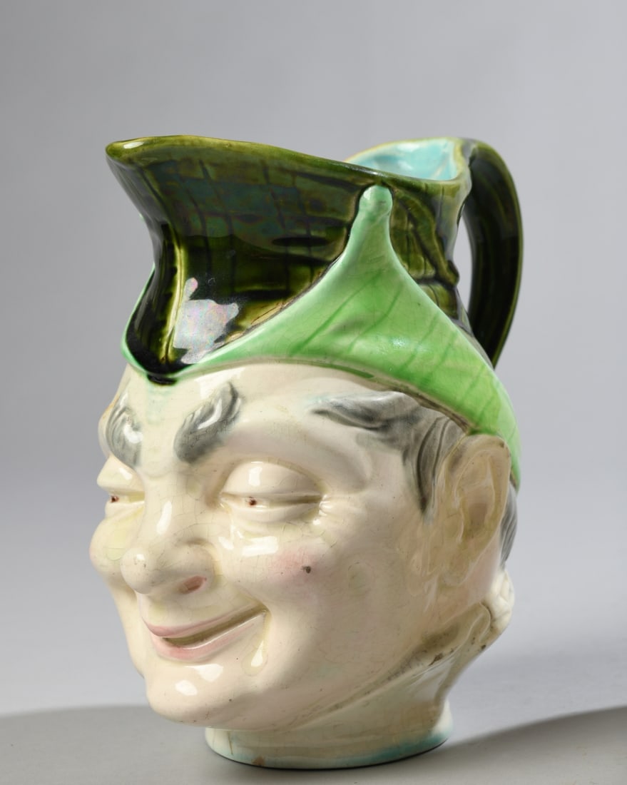 Three Figural Earthenware Pitchers - 4