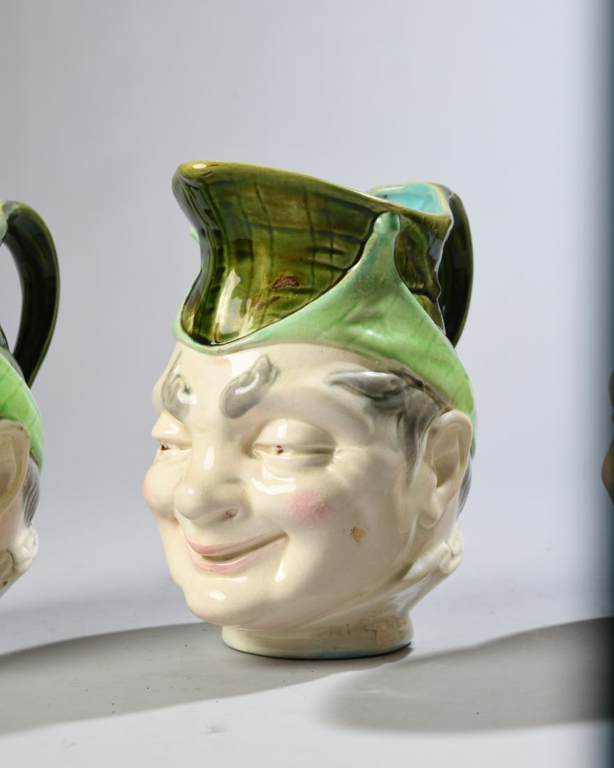 Three Figural Earthenware Pitchers - 6
