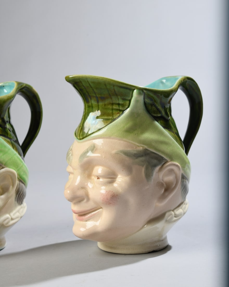 Three Figural Earthenware Pitchers - 7