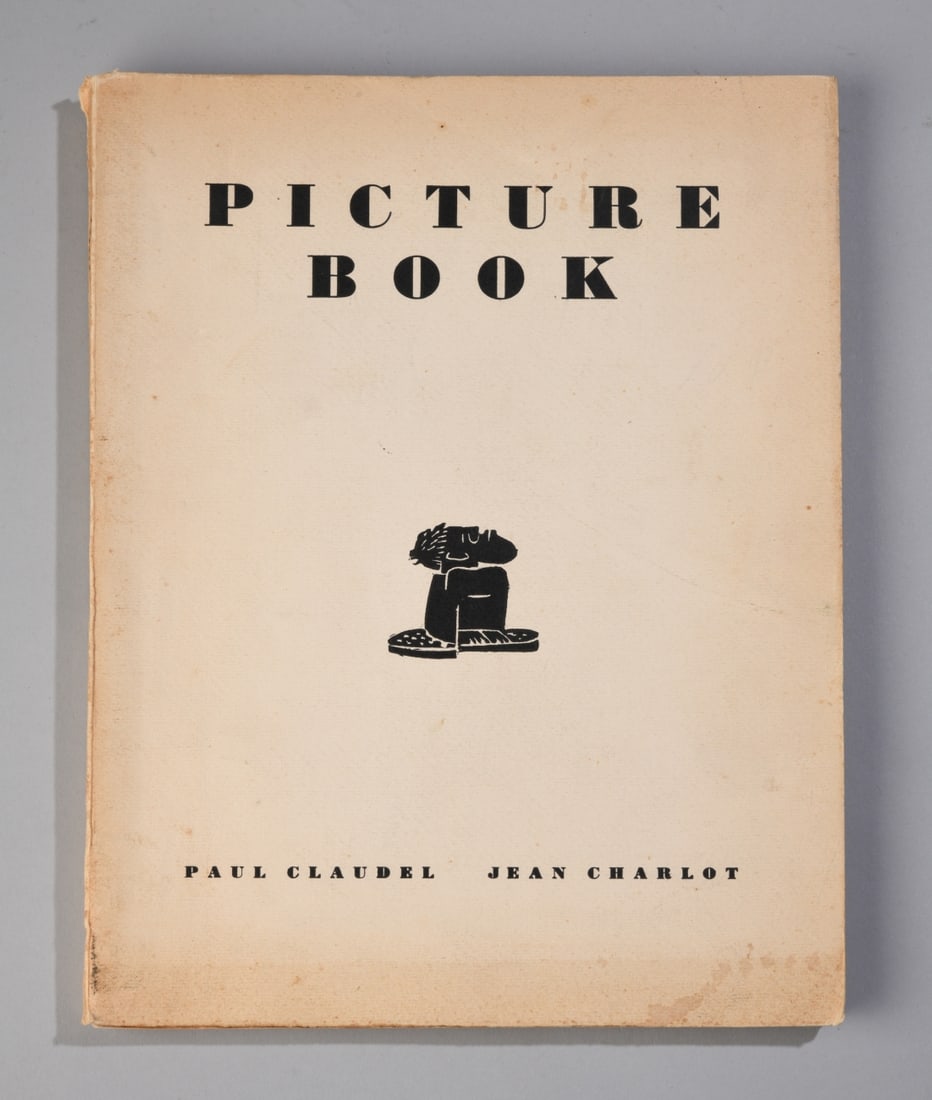 Jean Charlot Picture Book: Picture Book. 32 Original Lithographs by Jean Charlot. Inscriptions by Paul Claudel. New York: John Becker, 1933. Limited edition, copy No. 396 of 500 copies signed by artist Jean Charlot, printer