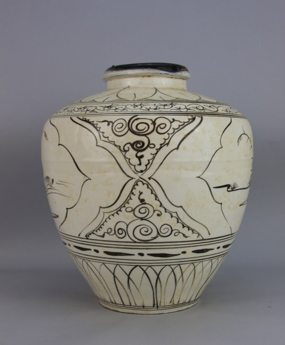 Chinese Cizhou Vase - 8