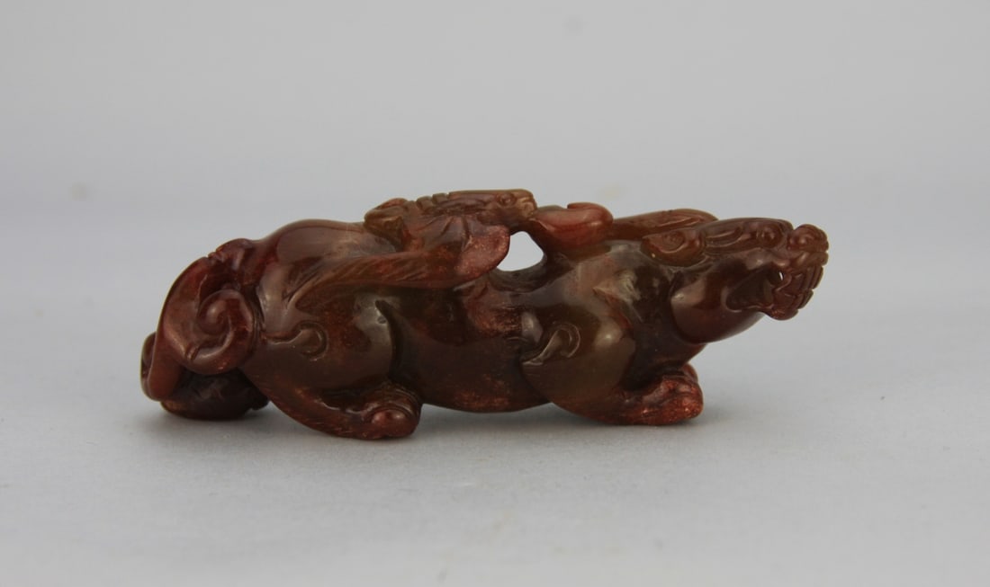 Chinese Carved Jade Mythical Beast (1 of 7)