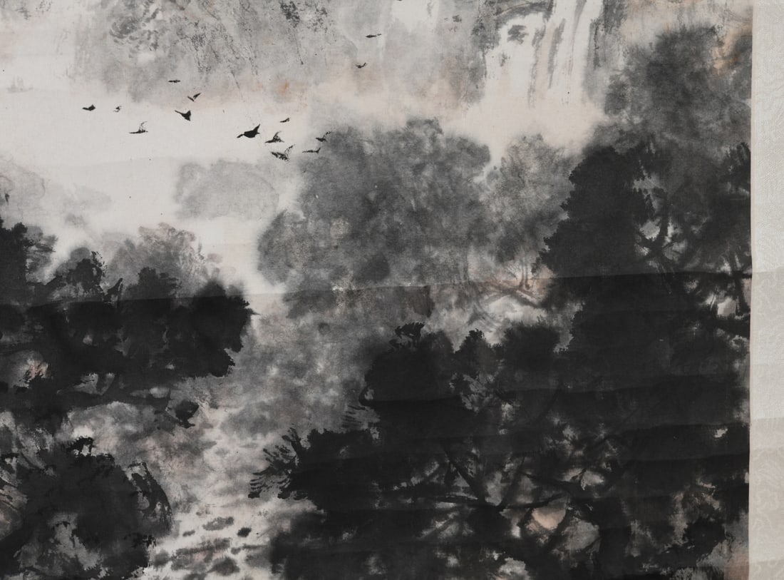 Chinese Landscape Hanging Scroll - 8