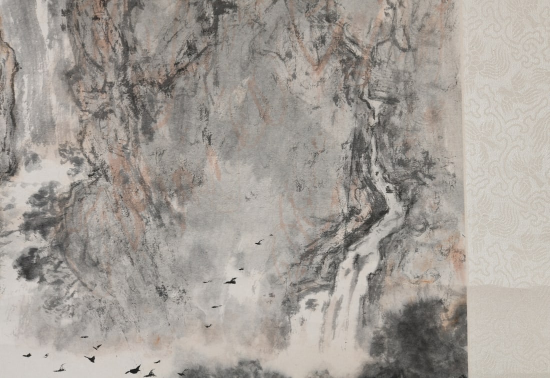 Chinese Landscape Hanging Scroll - 9