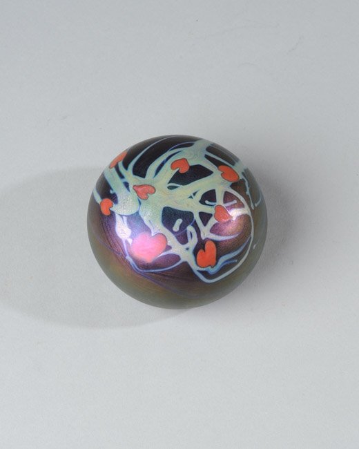 Lundberg Iridescent Paperweight, 1973 (1 of 3)