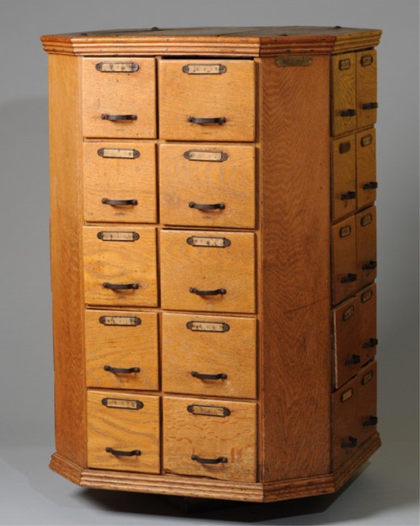 Hardware Store Revolving Parts Cabinet (1 of 10)