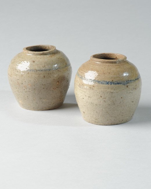 Two Antique Chinese Stoneware Ginger Jars (1 of 6)