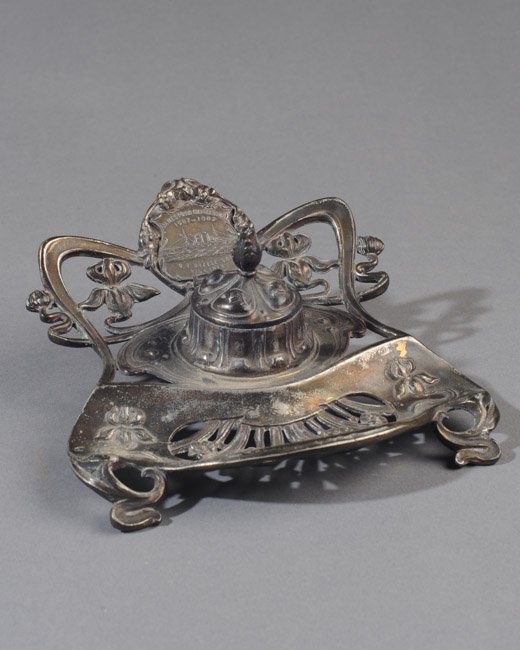 1907 Jamestown Expo Art Nouveau Inkwell (1 of 5)
