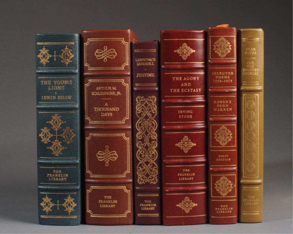 6 Signed Franklin Library Books; Stone, Shaw etc (1 of 7)