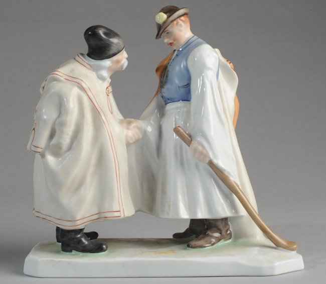 Herend Porcelain Figural Grouping "Farewell" (1 of 5)