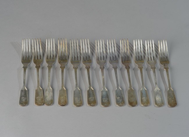 12 Sterling Silver Forks (1 of 4)
