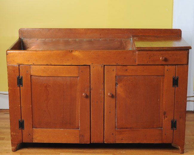 19th Century Pine Dry Sink (1 of 5)